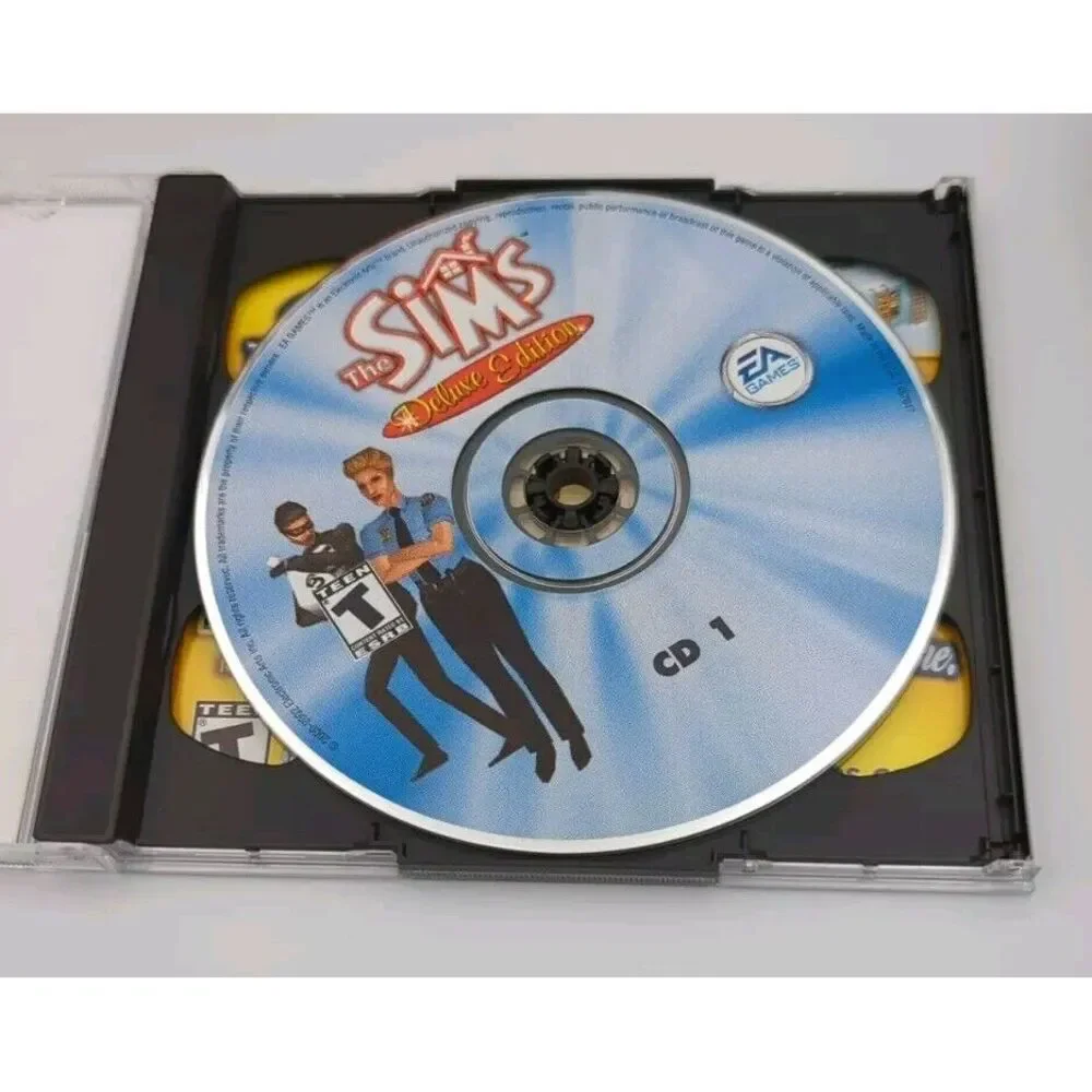 Sims: Deluxe Edition (PC, 2002) Box and Game with Code - Preowned - No Scratches